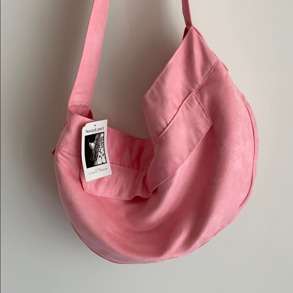 Susan Lanci Luxe Suede Cuddle Carrier Dog Carrier